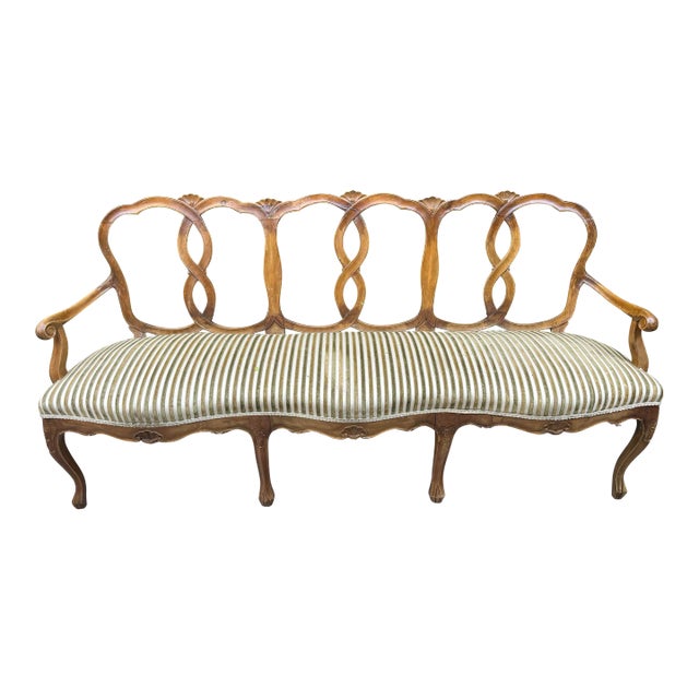 1800’s French Settee Loveseat Sofa Antique For Sale