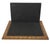 This Vintage Leather and Wood Marquetry Desk Blotter with Flip Top is a rare and exquisite piece of early 20th-century...