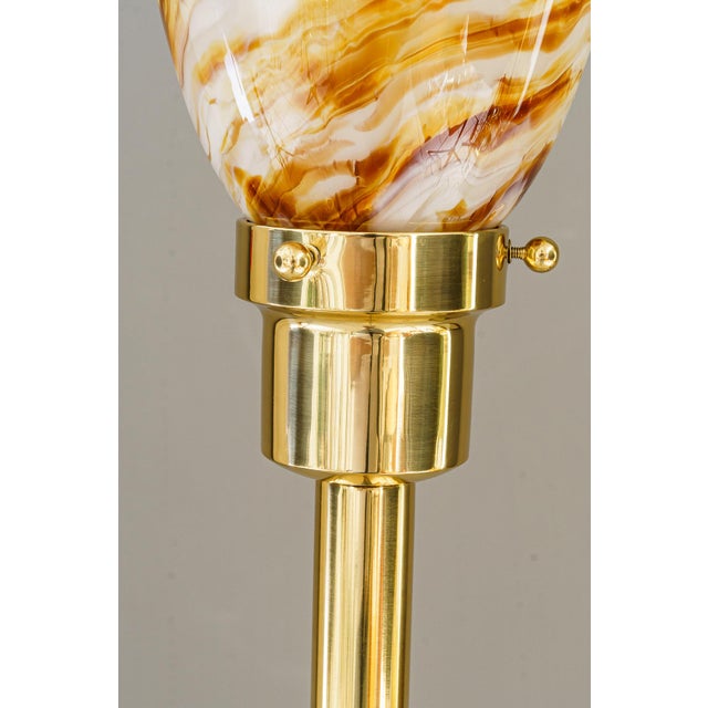 Art Deco Floor Lamp with Glass Shade, 1920s For Sale - Image 10 of 18