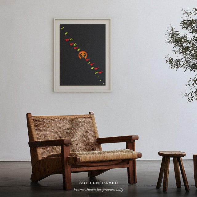 GITANES - HOMMAGE À MAX PONTY Le Quernec Alain Year: 1991 Medium: original poster Support: coated paper Sheet Size: 35.43...