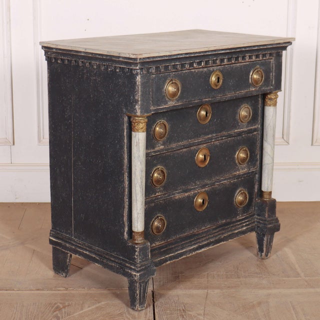 Black Dutch Empire Style Commode For Sale - Image 8 of 13