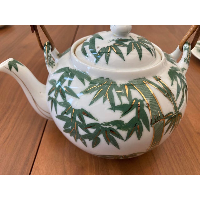 Vintage Japanese Porcelain Tea Service- 29 Pieces For Sale - Image 12 of 14