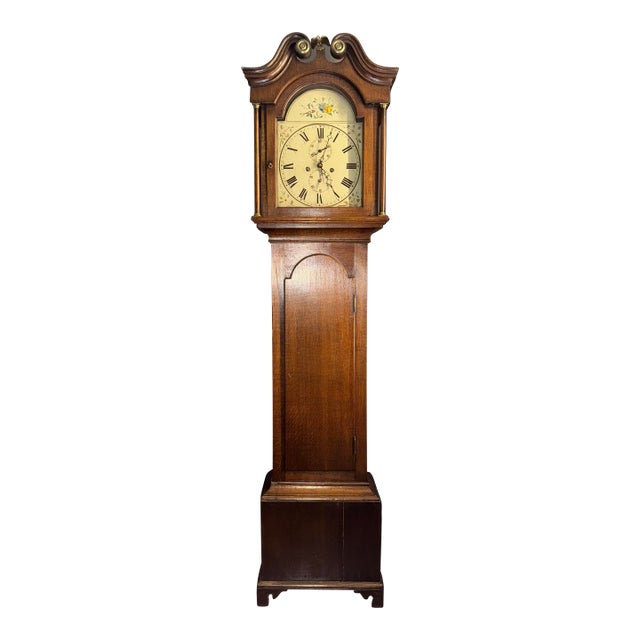 Late 18th Century Georgian English Grandfather Clock For Sale