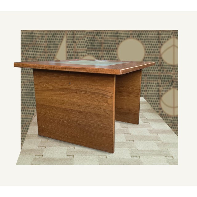 1970s Teak Occasional Table With Grooved Ceramic Tile by Gangsø Møbler For Sale In Detroit - Image 6 of 9