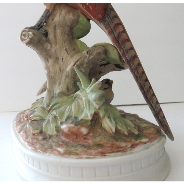 Brown Ring-Necked Pheasant Family C-7251 Limited Edition Napcoware Japan Vintage 1950s-60s For Sale - Image 8 of 11