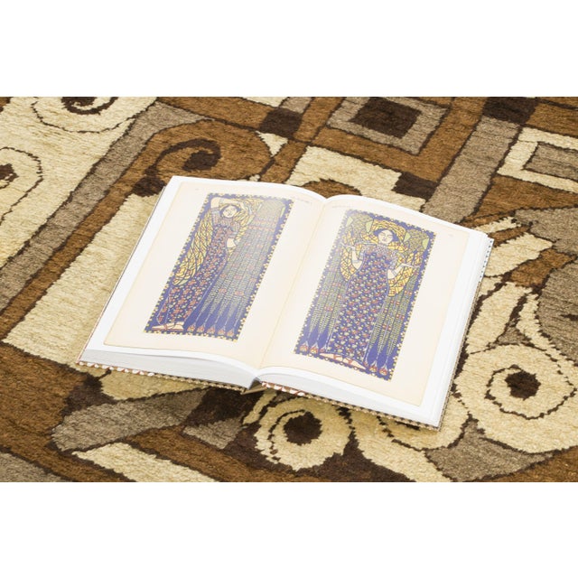 Brown Contemporary French Geometric Brown Wool Rug by Rug & Kilim, France For Sale - Image 8 of 9