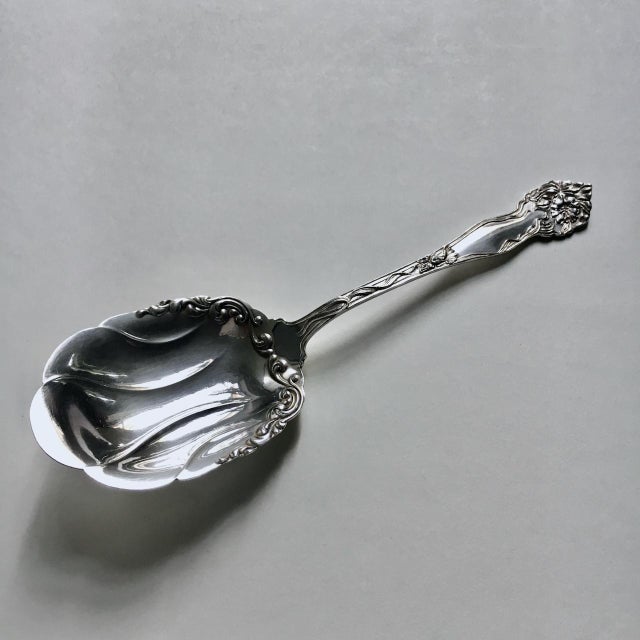 American Silver Sp Co. Silver Berry Spoon Circa 1900 For Sale - Image 9 of 17