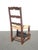 Set of Four Antique French Country Brown Rush Ladderback Chairs For Sale - Image 18 of 18
