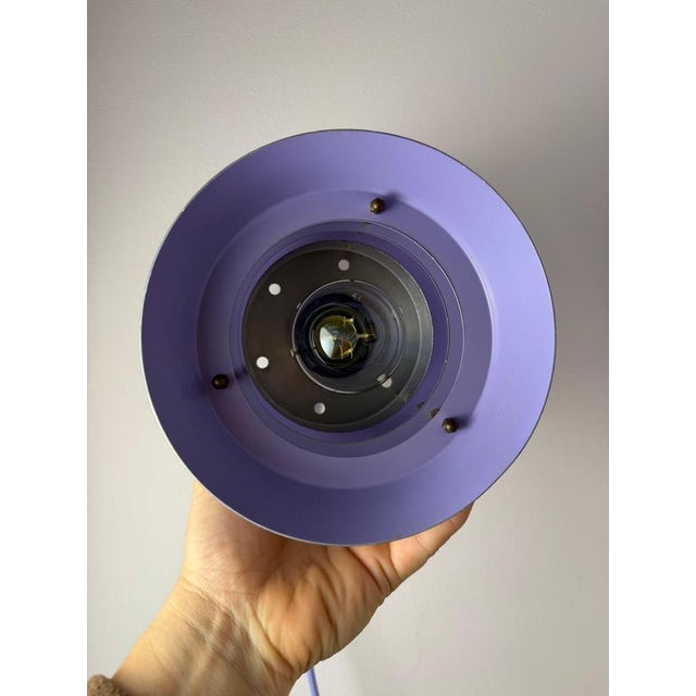 2000 - 2009 Silver, Black and Purple Trava Pendant Lamp by Carl Thore for Granhaga For Sale - Image 5 of 11