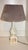 Vintage Italian Porcelain Fabric Shade Table Lamp, 1970s For Sale - Image 4 of 9