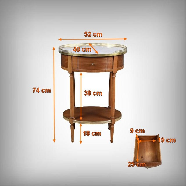 Louis XVI Style Mahogany Coffee Table, Late 19th Century For Sale - Image 17 of 18