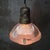 1920s Vintage Industrial Glass and Brass Pendant Light from Holophane, France For Sale - Image 5 of 7