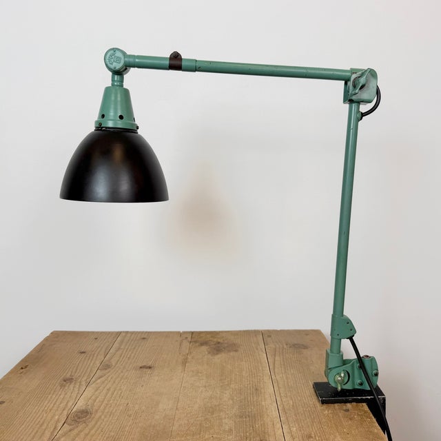 - Industrial adjustable workshop table lamp produced by Midgard in Germany during the 1950s - Designed by Curt Fisher. -...