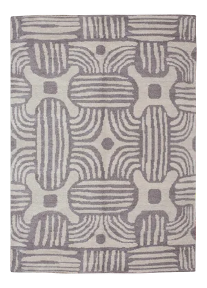 6' X 9' Gray Hand-Knotted Wool Rug- 2020 Aara Rugs