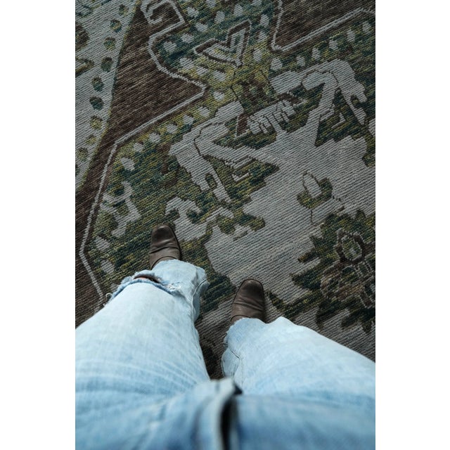 1990s Vintage Hand-Knotted Area Rug For Sale - Image 5 of 10
