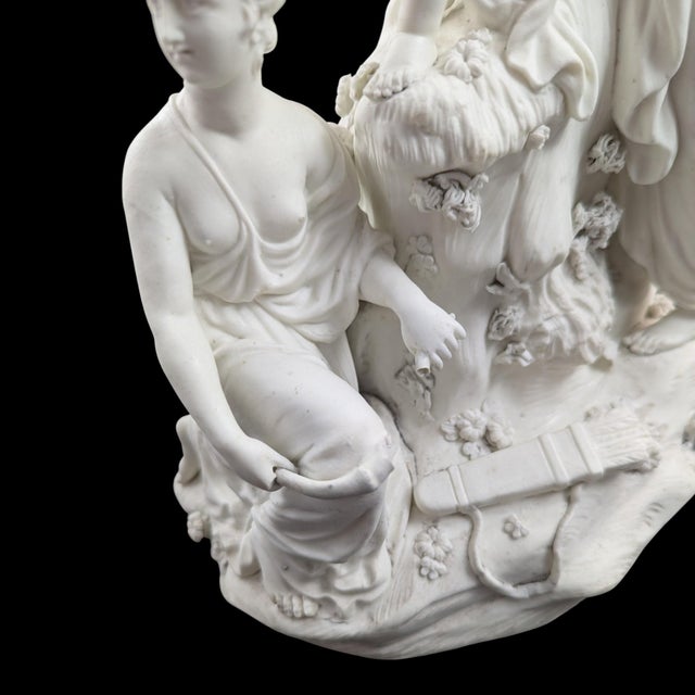 Biscuit Porcelain Group of the Three Graces & Cupid from Derby, 1770s-1780s For Sale - Image 9 of 16