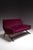 Mid-Century Burgundy Velvet Sofa For Sale - Image 5 of 5