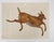 Rustic 1940s Outsider Folk Art Leaping Deer Painting For Sale - Image 3 of 3