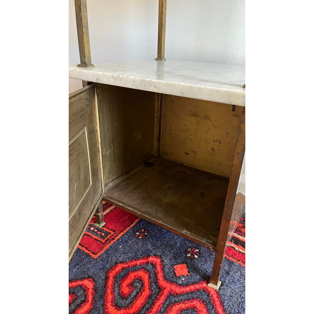 Antique European Wash Stand Marble Top 1920s For Sale - Image 4 of 10