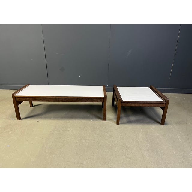Brown Belgian Coffee Tables in Wenge from Beaufort, 1960s, Set of 2 For Sale - Image 8 of 12