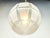 French Art Deco Facetted Brass and Etched Glass Globe Pendant For Sale - Image 4 of 6