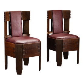 Amsterdamse School Accent Chair from Architects A. Eibink & J.A. Snellebrand For Sale