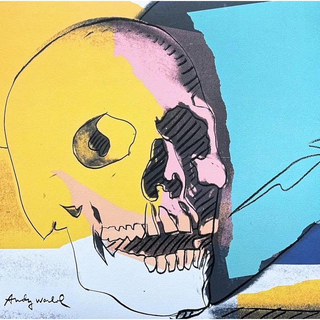 After Andy Warhol, Skull Yellow, 1980s, Print For Sale - Image 6 of 6