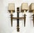 Spanish Pair of Early 20th Century Gilded Iron Sconces With Shades For Sale - Image 3 of 11