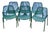 Italian Steel Tube & Mesh Indoor Outdoor Chairs Designed by Christophe Pillet - Set of 6, Attributed For Sale