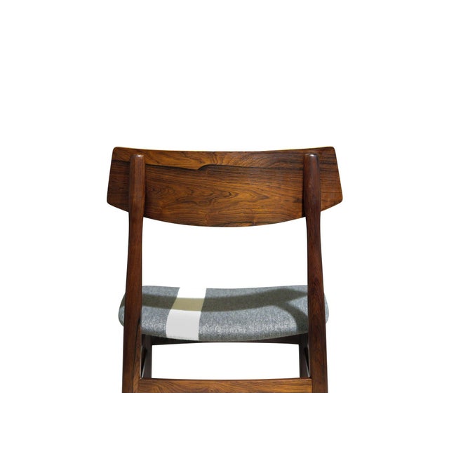 Restored Mid-Century Danish Rosewood Dining Chairs, 1955 - Set of 6 For Sale - Image 9 of 11