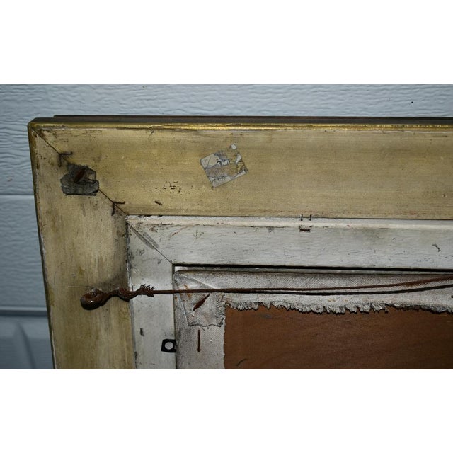 Antique Signed J.Bovgvereau Oil Painting on Canvas Portrait of a Woman For Sale - Image 13 of 13