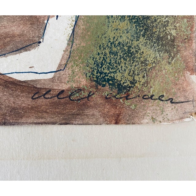 Stefan Alexander, Abstract Composition with Figures Israeli Mid Century Modernist For Sale In Miami - Image 6 of 8