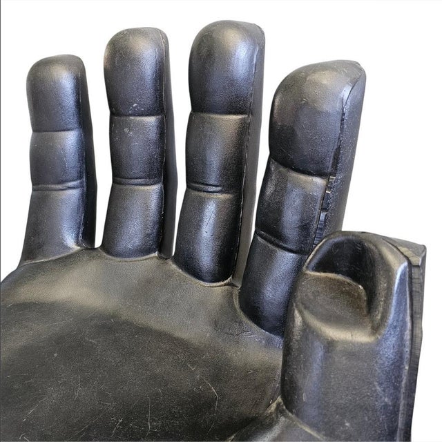 1970s Vintage Mid Century Modern Hand Lounge Chair For Sale - Image 11 of 13