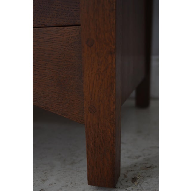 Brown Stickley Mission Oak Arts & Crafts Dresser Chest For Sale - Image 8 of 18