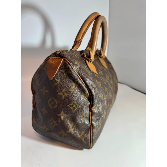 Brown Vintage LOUIS VUITTON Brown Monogram Canvas Speedy 30, Most popular Mini Bag For Sale - Image 8 of 18