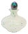 Art Glass Perfume Bottle W/ Iridescent Stopper For Sale