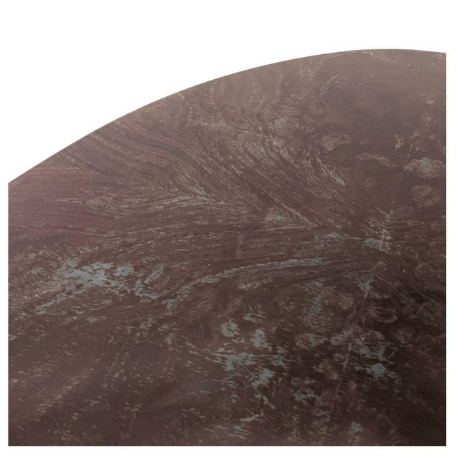 Hickory Chair Furniture Company Thomas O'Brien Modern Oval Desk With Glass Top For Sale - Image 4 of 5