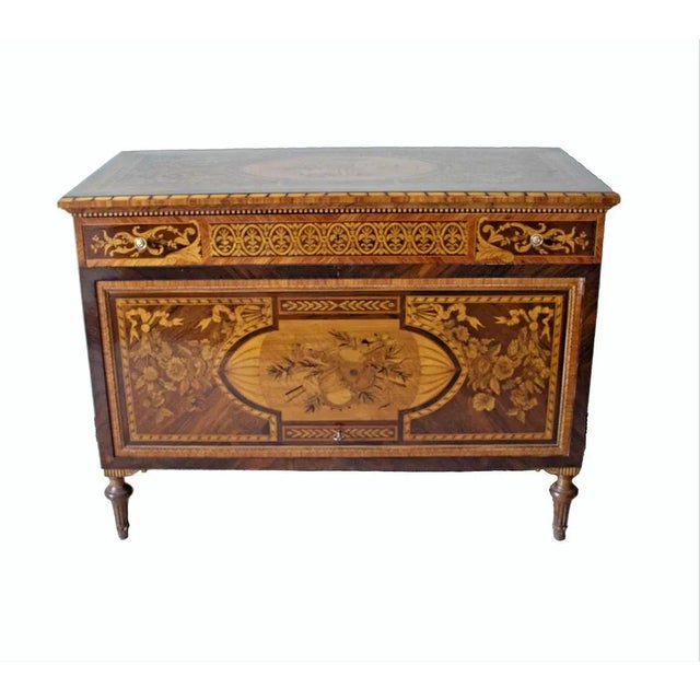Northern Italian Inlaid Maggiolini Chest of Drawers For Sale - Image 11 of 11