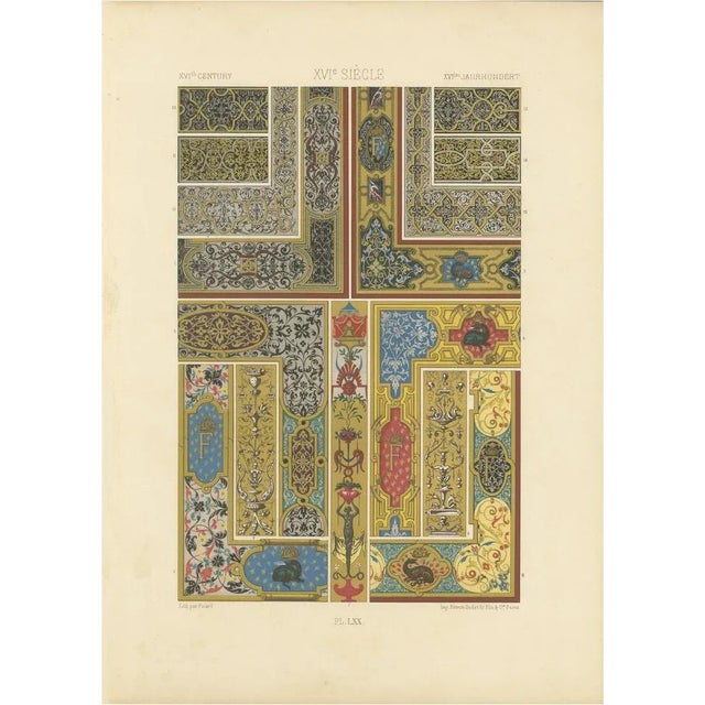 Picard after Albert Racinet, LXX of L’Ornement Polychrome, 1869, Paper For Sale - Image 10 of 10
