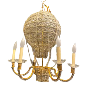 1930’s French Beaded Crystals Chandelier
