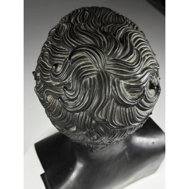 Greek Style Bust of Doryphoros, Late 20th Century, Gypsum For Sale - Image 4 of 18