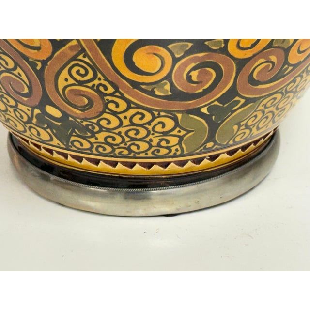Moroccan Ceramic Vase + Bowl, Set of Two For Sale - Image 11 of 12
