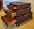 Wood Late 20th Century Stacking Luggage-Form Leather & Woven Rattan Side Table Chest For Sale - Image 7 of 11