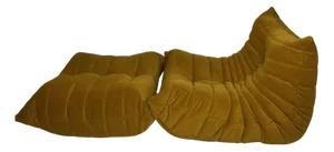 Set of Togo Sofa and Ottoman by Michel Ducaroy for Ligne Roset