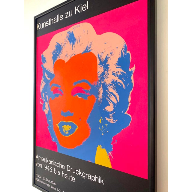 Andy Warhol Vintage 1976 Silkscreen Print Framed Pop Art