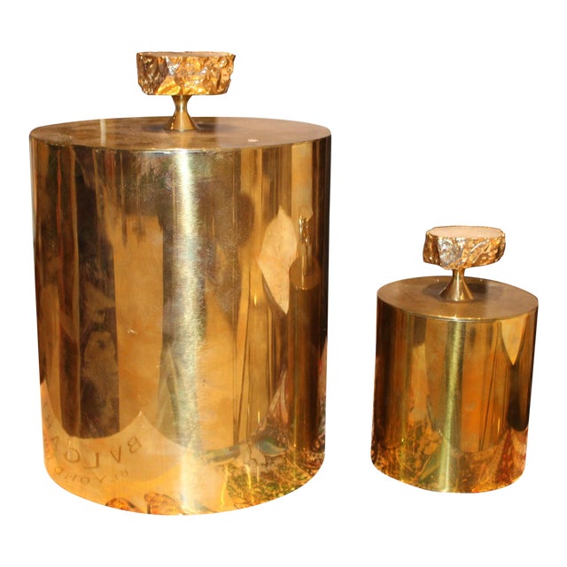 Heritage Lidded Vessel & Ice Bucket Set For Sale