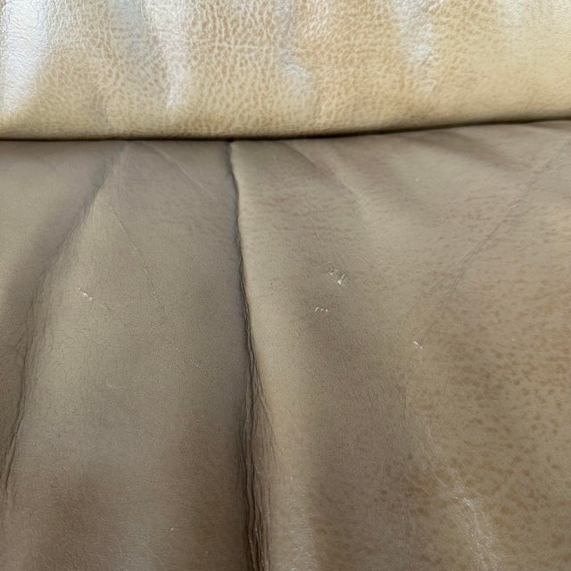 Brown Pair of Tan Leather Office Chairs by Alfred Kill For Sale - Image 8 of 12