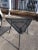 Unique vintage wrought-iron table, indoor or outdoor. each side measures 41" long, height is 29". No label, appears to be...
