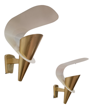 Vintage Wall Lights by Metalarte, 1960s, Set of 2