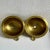 Rustic Moroccan Farmhouse Hammered Brass Sink Bathroom Drop-In Oval Bar Sink With Brass Drain For Sale - Image 10 of 10